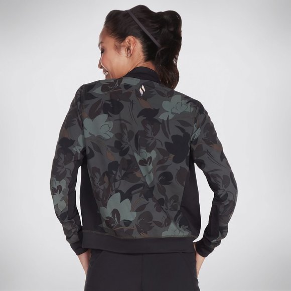 NWT SKECHERS FLORAL CAMO JACKET w Leggings SET - Picture 4 of 8